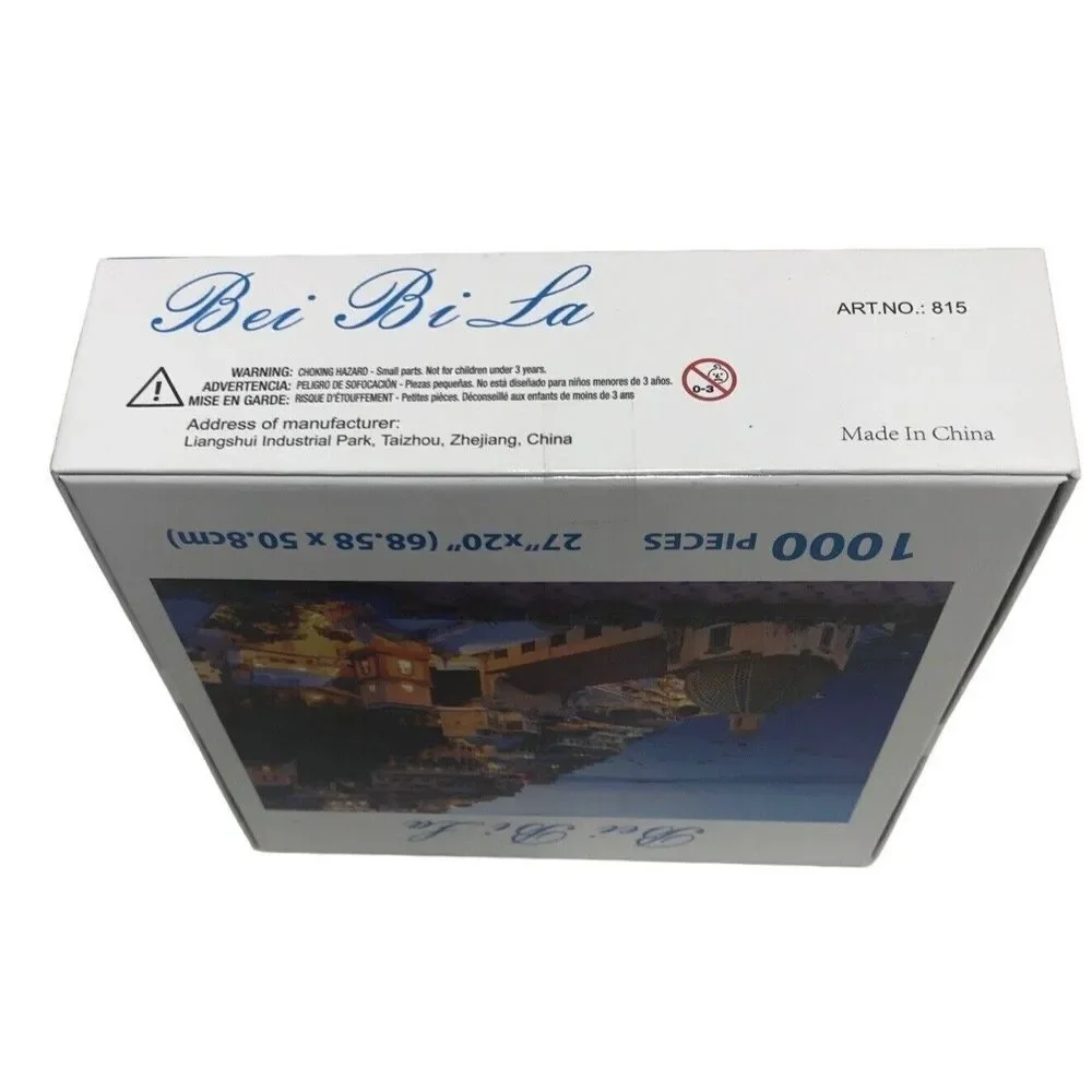 Bei Bi la jigsaw puzzle 1000 piece 27x20 Mediterranean Night Sea View new in box